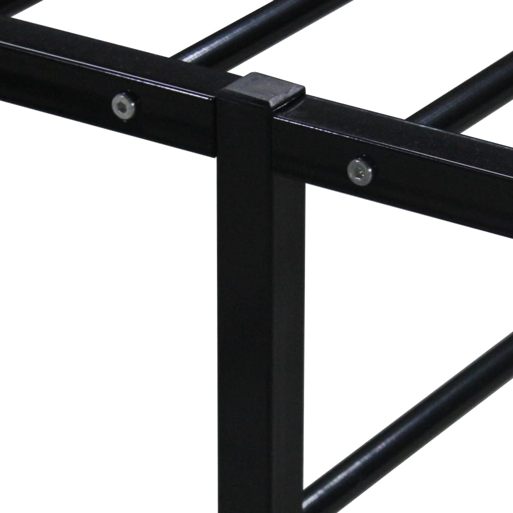 sengestel 100x200 cm metal sort