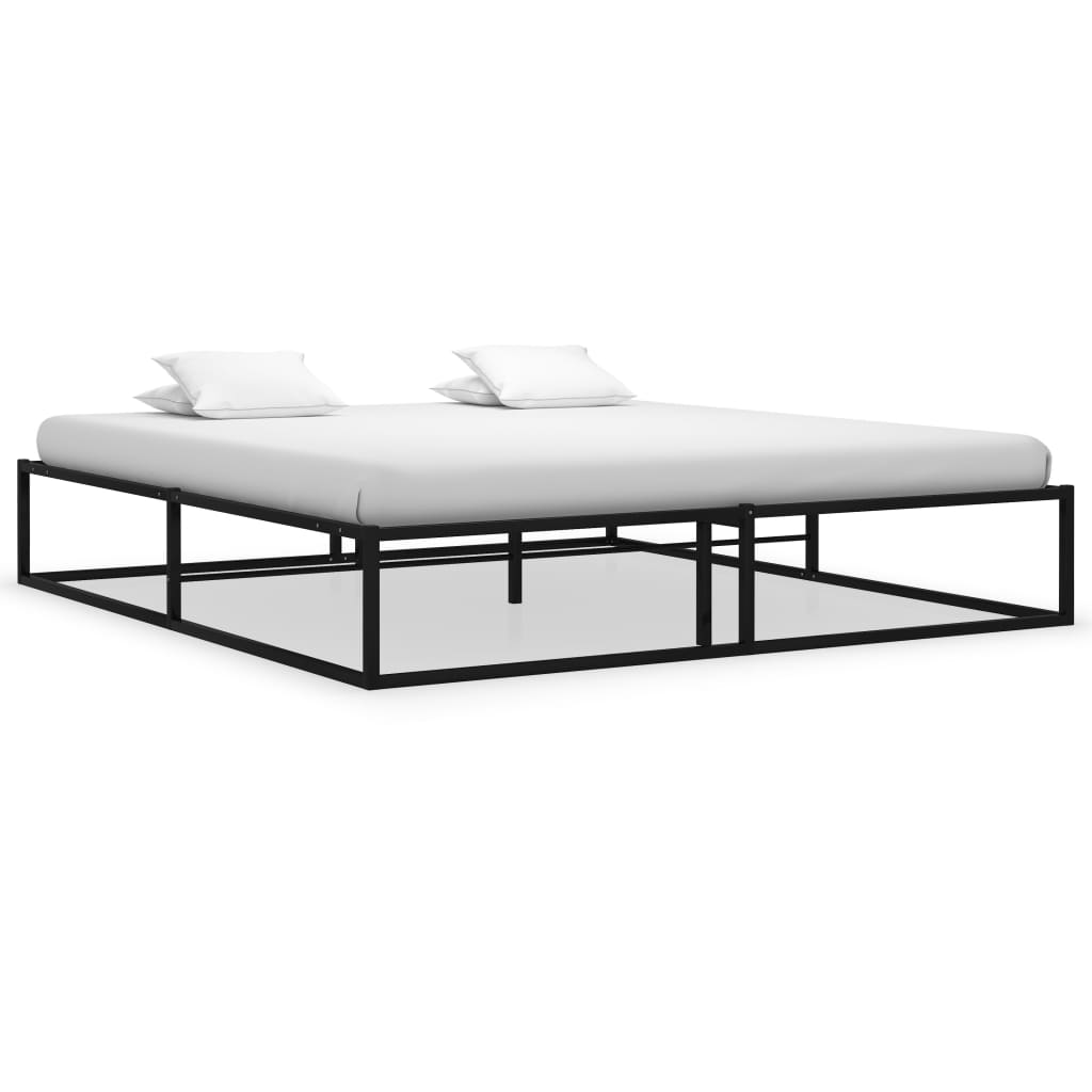 sengestel 160x200 cm metal sort