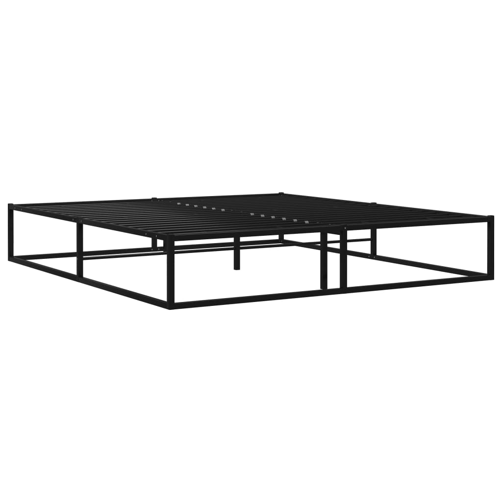 sengestel 160x200 cm metal sort
