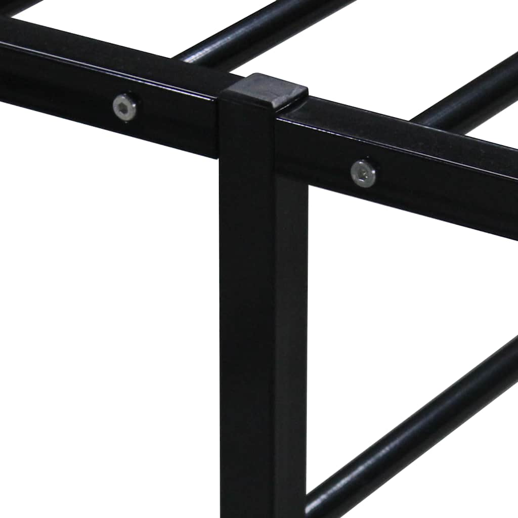 sengestel 160x200 cm metal sort