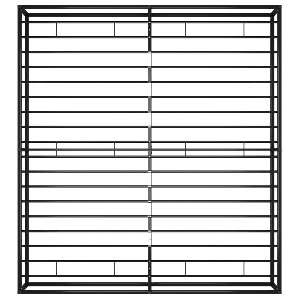 sengestel 160x200 cm metal sort