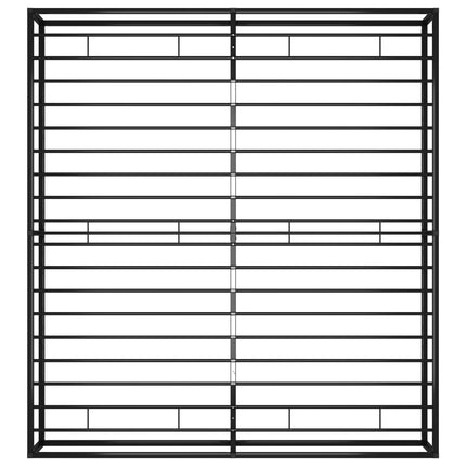 sengestel 180x200 cm metal sort