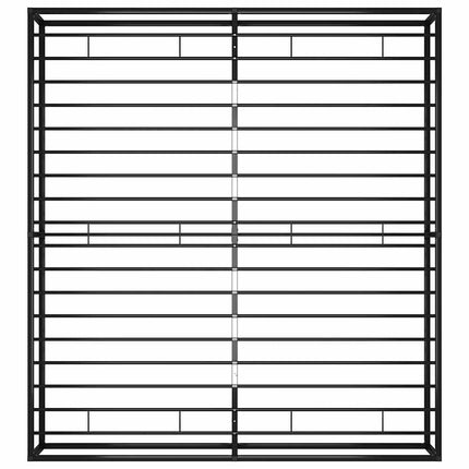 sengestel 200x200 cm metal sort