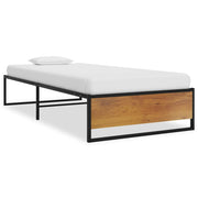 sengestel 100x200 cm metal sort