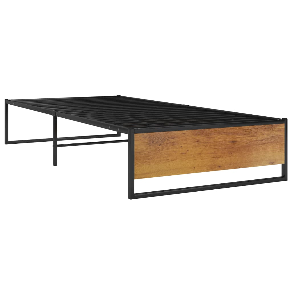 sengestel 100x200 cm metal sort