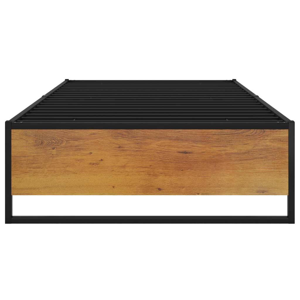 sengestel 100x200 cm metal sort