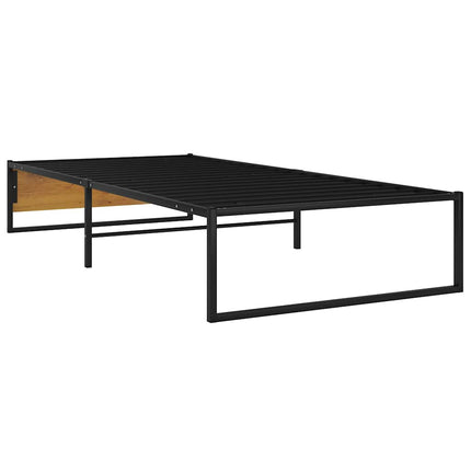 sengestel 100x200 cm metal sort