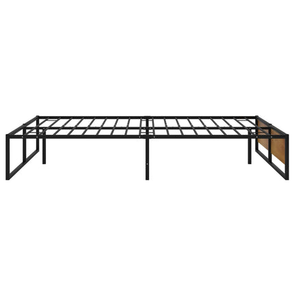 sengestel 120x200 cm metal sort