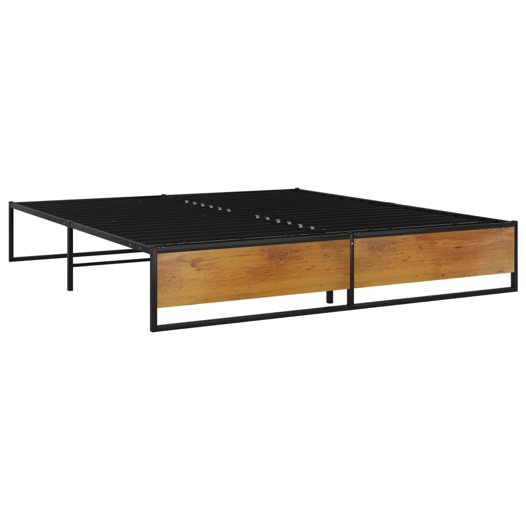 sengestel 160x200 cm metal sort