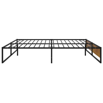 sengestel 200x200 cm metal sort
