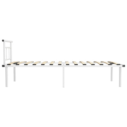 sengestel 100x200 cm metal hvid