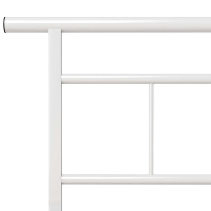 sengestel 120x200 cm metal hvid