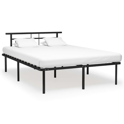 sengestel 140x200 cm metal sort