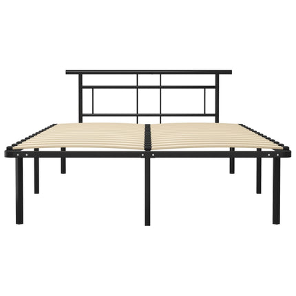 sengestel 140x200 cm metal sort