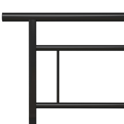 sengestel 140x200 cm metal sort