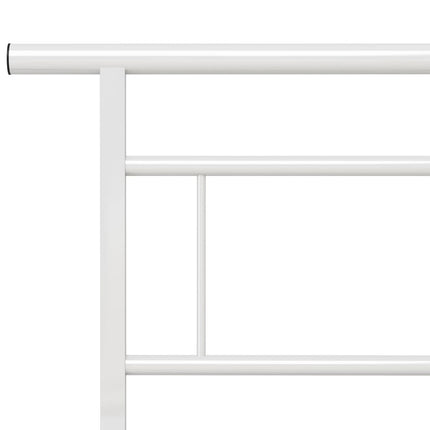 sengestel 140x200 cm metal hvid