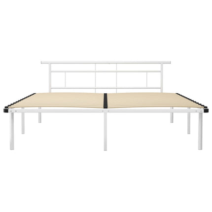 sengestel 180x200 cm metal hvid