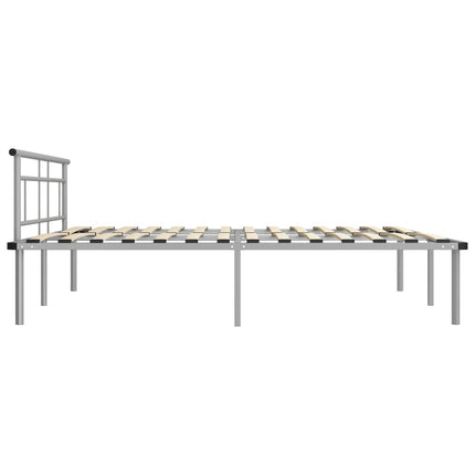 sengestel 200x200 cm metal grå