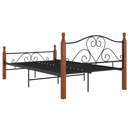 sengeramme 120x200 cm metal sort