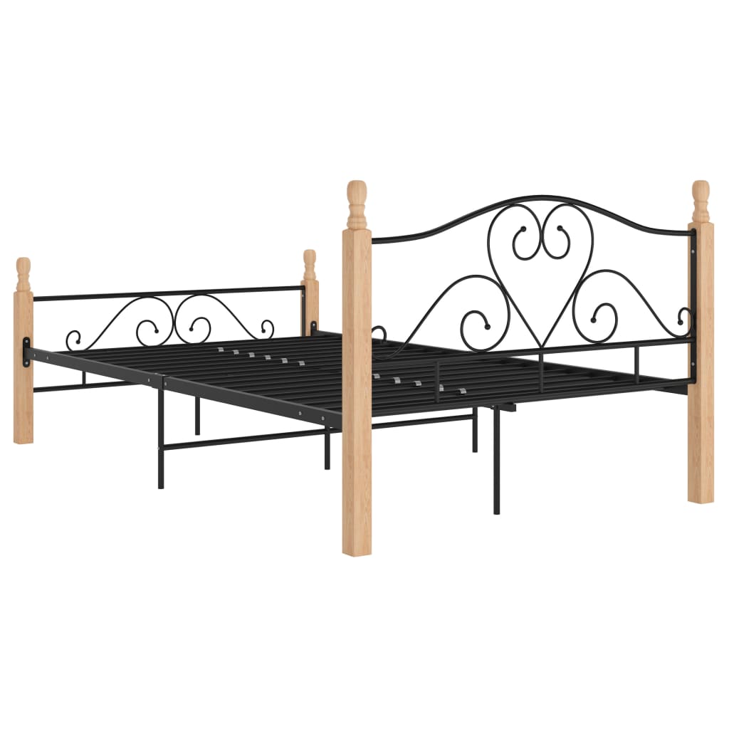 sengeramme 120x200 cm metal sort