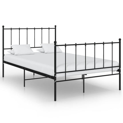sengestel 120x200 cm metal sort