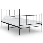sengestel 120x200 cm metal sort