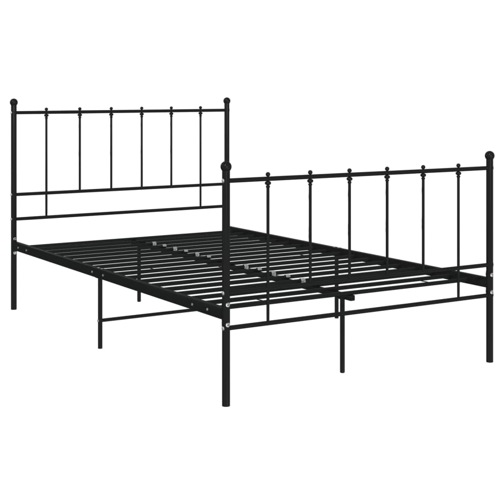 sengestel 120x200 cm metal sort