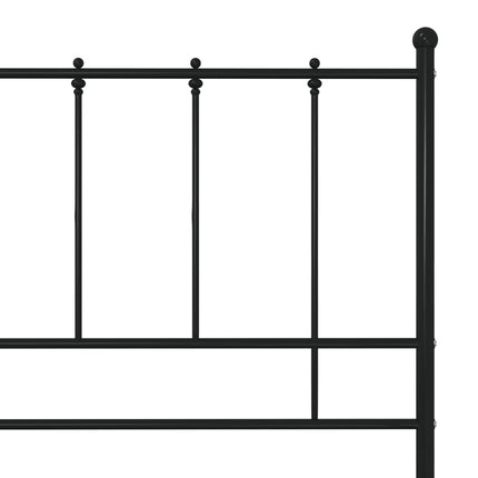 sengestel 120x200 cm metal sort