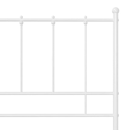 sengestel 120x200 cm metal hvid
