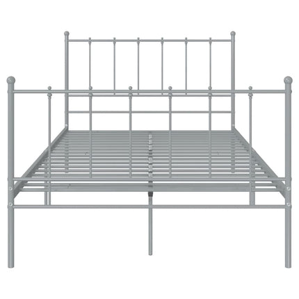 sengestel 120x200 cm metal grå