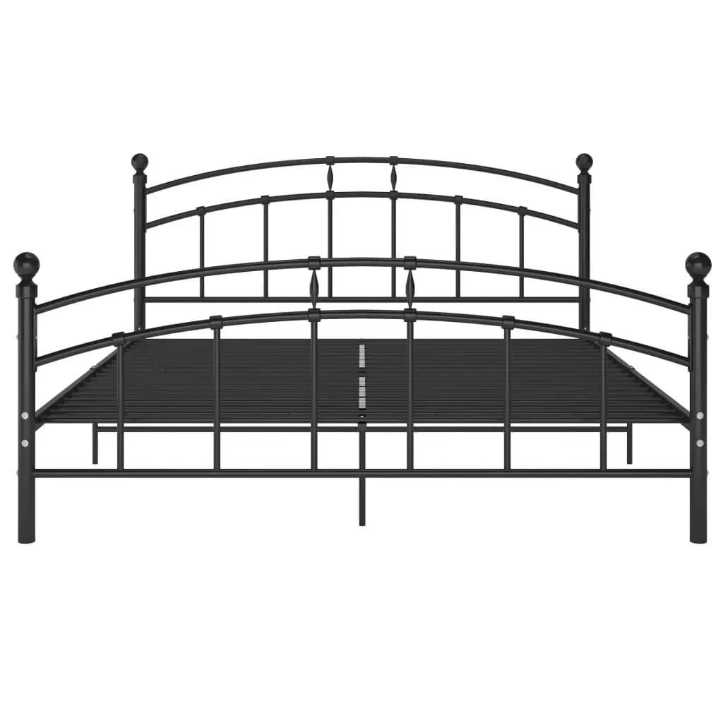 sengestel 160x200 cm metal sort