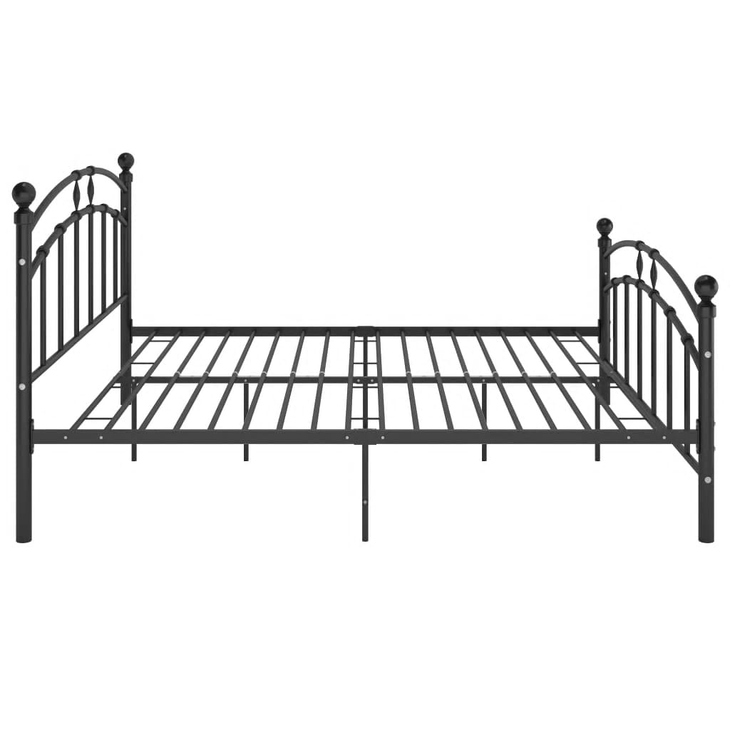 sengestel 160x200 cm metal sort