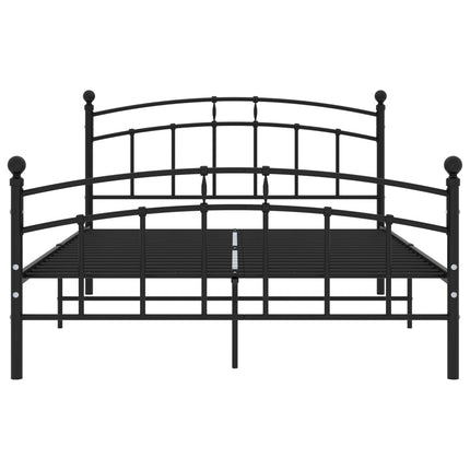 sengestel 200x200 cm metal sort