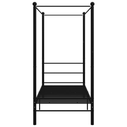 sengestel til himmelseng 90x200 cm metal sort