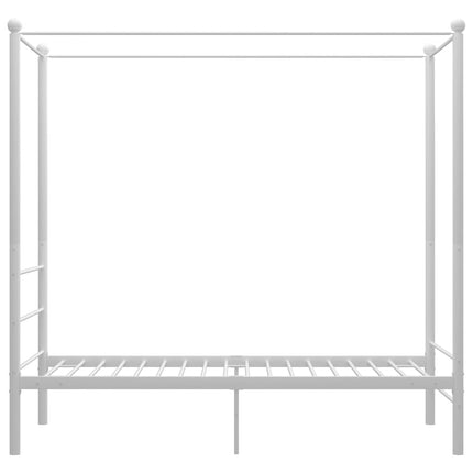 sengestel til himmelseng 100x200 cm metal hvid
