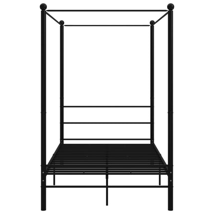 sengestel til himmelseng 140x200 cm metal sort