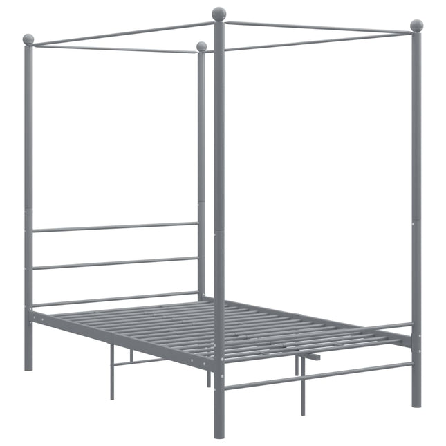 sengestel til himmelseng 140x200 cm metal grå