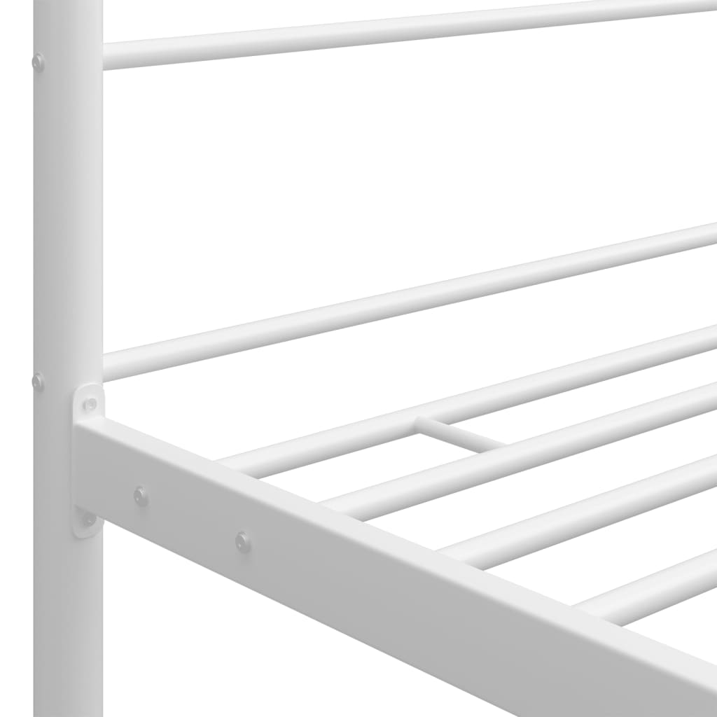 sengestel til himmelseng 160x200 cm metal hvid