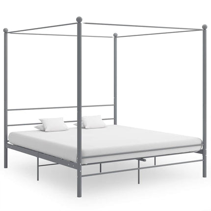 sengestel til himmelseng 200x200 cm metal grå