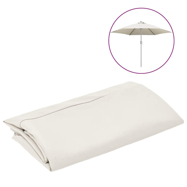 udskiftningsdug til parasol 300 cm sandfarvet