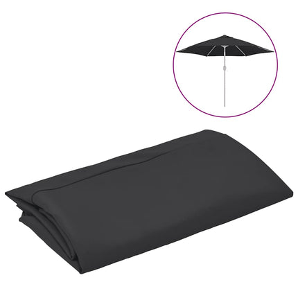 udskiftningsdug til parasol 300 cm sort