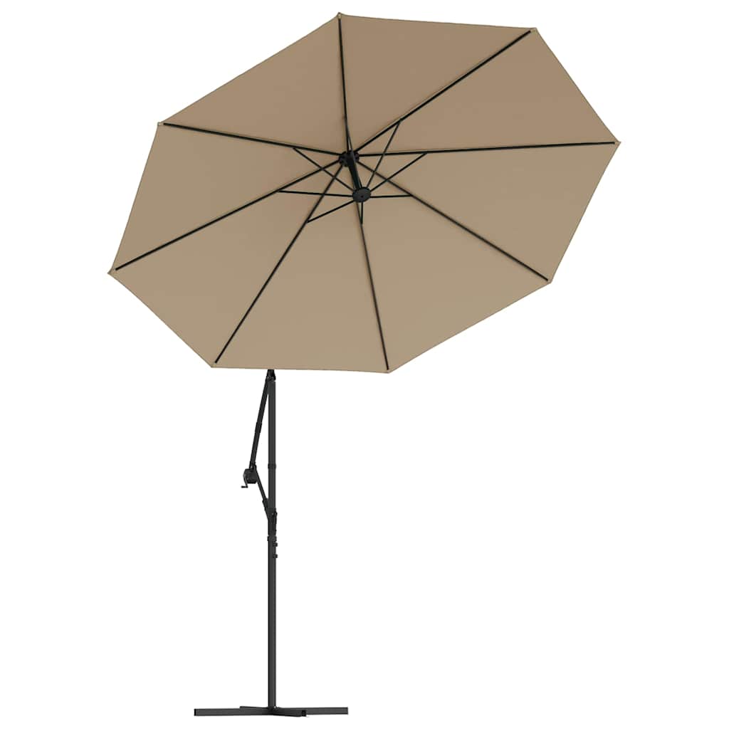 reservestof til fritstående parasol taupe 350 cm