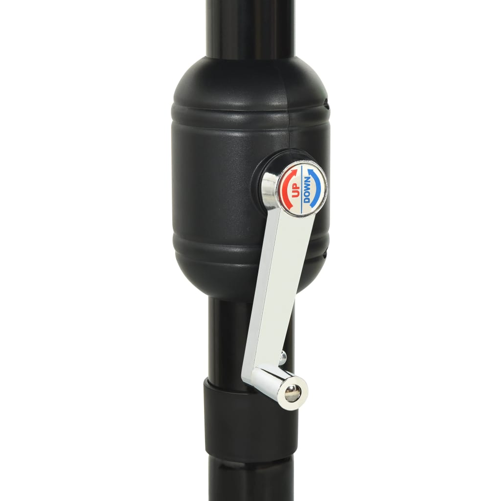 parasol med aluminiumsstang 3,5 m 3 niveauer grøn