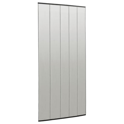 insektskærm til dør med netgardin i 5 dele 120x240 cm sort