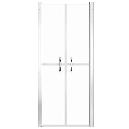 brusedør 71x190 cm klart sikkerhedsglas