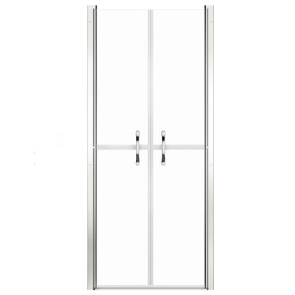 brusedør 76x190 cm klart sikkerhedsglas