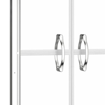 brusedør 76x190 cm klart sikkerhedsglas