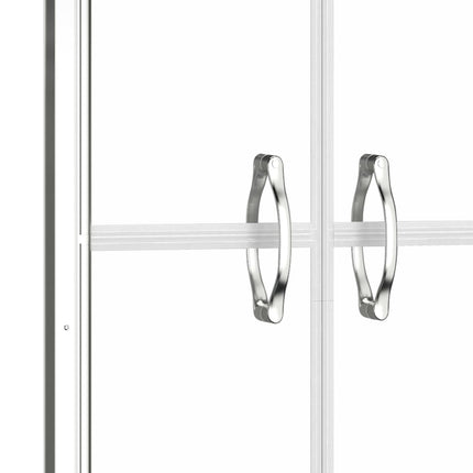 brusedør 86x190 cm klart sikkerhedsglas