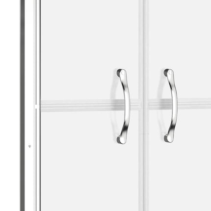 brusedør 71x190 cm delvist matteret sikkerhedsglas