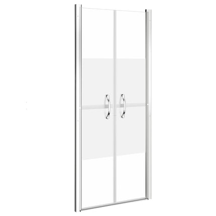 brusedør 81x190 cm delvist matteret sikkerhedsglas